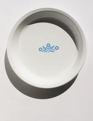 Vintage Corning Ware Blue Cornflower Pie Plate.