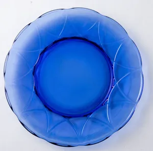 Clear Cobalt Salad Plate 8.5