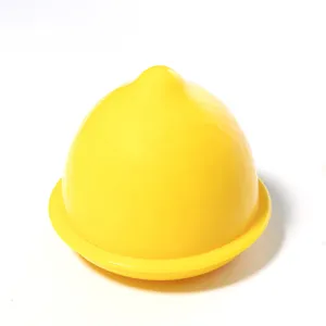Yellow Lemon Food Storage Container Pod, vintage - 3.5