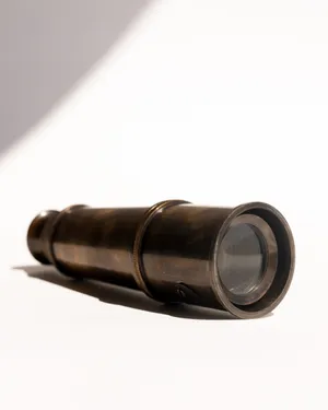 Decorative Replica Royal Navy London Reproduction Telescope in Wooden Case