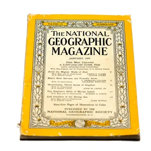 Classic National Geographic Magazine Yellow border - 10