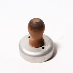 Vintage Aluminum Wooden Handle Meat Tenderizer Tool