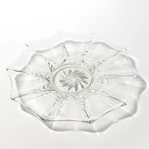 Clear Glass Platter Star Shape - 12