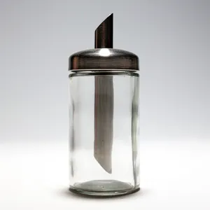 Ikea DOLD Portion Sugar Shaker, Clear Glass, Stainless Steel