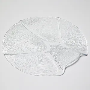 Vintage Seashell CRISTAL D'ARQUES Clear Platter crystal Plate