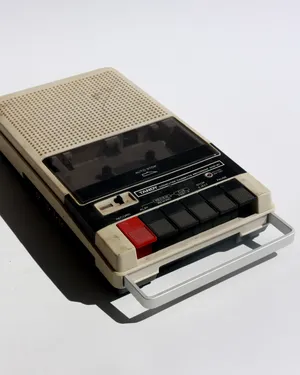 Radio Shack Tandy Beige and Black Computer Cassette Tape Recorder