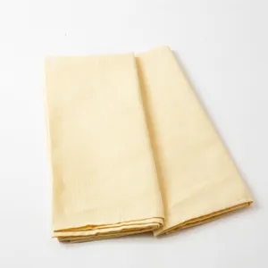 Light yellow cloth napkins