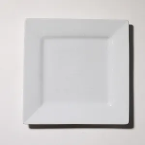 White Ceramic Square Dinner Plate
