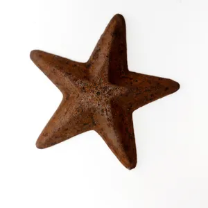Steel Texas Stars. Rusty, Patina, Various Sizes.Metal Star medium with flat top
