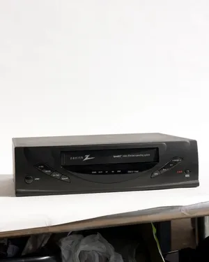 Vintage Zenith VCR VHS player recorder, vintage technology, dark gray