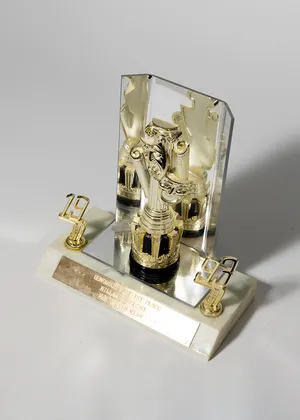 Theater Trophy Gold and Mirrored