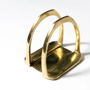 Vintage English Country Brass Horse Stirrups 5.5