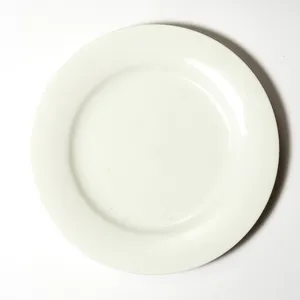Plain White Salad Plate Aspen Rim set - 8.5
