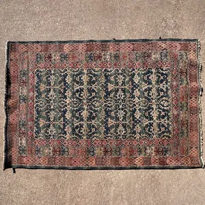 antique Persian Bibikabad rug, hand-knotted from high-quality, hand-spun wool