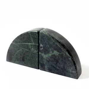 Vintage Pier 1 Green Marble book ends Riser - 5.5