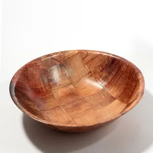 LARGE 1970 Wooden Salad Bowl - 14