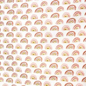 Surface Fabric: Muted Pinks Rainbow Shape Print Material Surface - 38