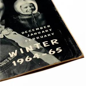 Cub Scout Program Quarterly Winter 1964-65 Black and White Photograph of a young boy - 11