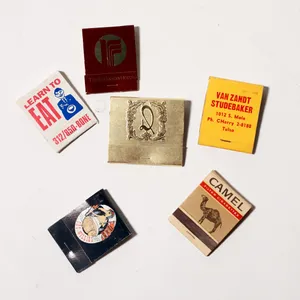 Vintage Advertising Matchbook Collection Midcentury Americana Set