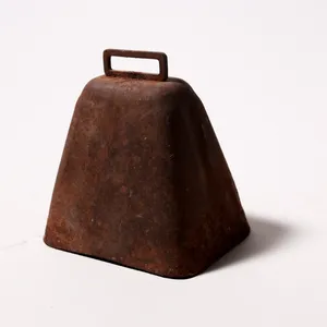 Antique Hand-Forged Iron Cowbell Rustic Farmhouse Primitive