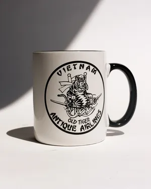 Black and White Ceramic Coffee Mug 