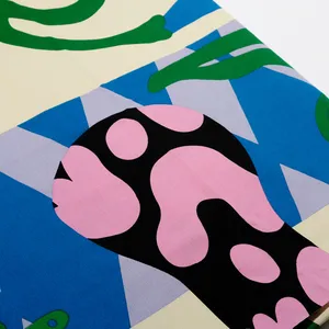Dopamine Eclectic fabric from ikea Green Blue pink black