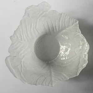 Frosted Hand Blown Glass Lettuce Shaped  -  2.5