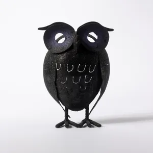 Black Halloween Owl Decoration - 7.5