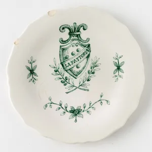 La Fattoria Green Lettered Plate - 8.25