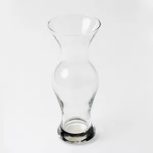 Double Hour Glass Clear Flower Vase - 9