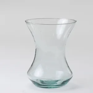 Oversized Hourglass Clear Flower Vase - 9.5