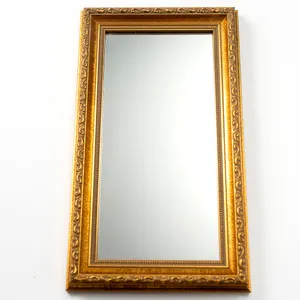 Vintage Gold leaf rectangle Mirror - 8