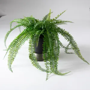 Artificial Fern House Plant in Black Pot - 9