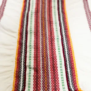 Embroidered Dishtowel with Mexican inspired colored yarn -  19
