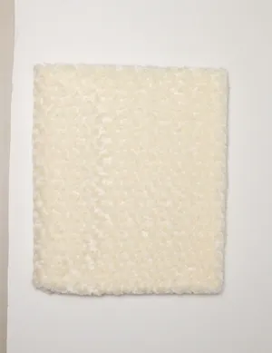 Fabric: Cream Colored Lamb like Fur Fabric