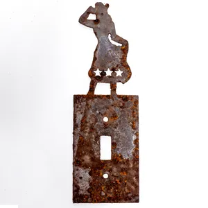 Vintage Rusted Light Switch Cover Sassy Cowgirl Western Cabin Home Decor