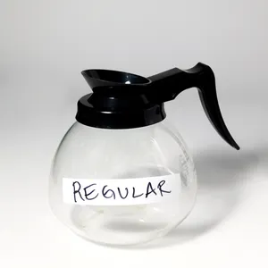Bunn Glass Coffee Pot Carafe Decanter Black Top Restaurant Style Diner