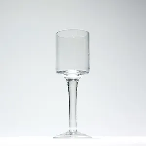 Bohemian Clear Stemmed Shot Cordial Glass, flat bottom. Single, Beautiful silhouette. 