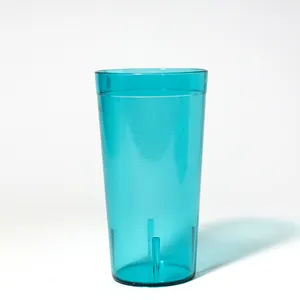 Café Shades of Blue Plastic Tumblers (Set of 16) 32-ounce Iced-Tea glass, Water Cup, 