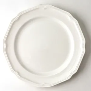 French Country White Plate - 8.25