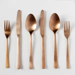 Bronze Flatware Spoon, Fork, Knife - 9