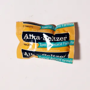 Vintage Alka-Seltzer Foil Antacid Packet 1960s Pharmaceutical