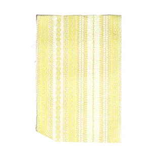 Wallpaper Remnant 1970s Shades of Green Vertical Rows of Repeating diamond Patterns