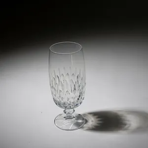 Etched Crystal Stemmed Highball - 6.25