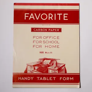 Vintage Favorite Brand Carbon Paper Tablet Mid-Century Office Supplies, or School Supplies