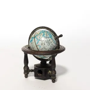 Dye Cast, Metal World Globe Pencil Sharpener, Vintage - 