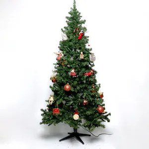 7 foot full sized pre-lit artificial faux artificial christmas tree