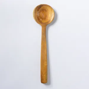 Vintage Wood Spoon with a wide bowl - 12