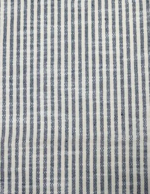 Fabric: Cream with Thin Navy Blue Stripes