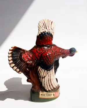 1981 Ceramic Wild Turkey in Flight Whiskey Decanter Series #3